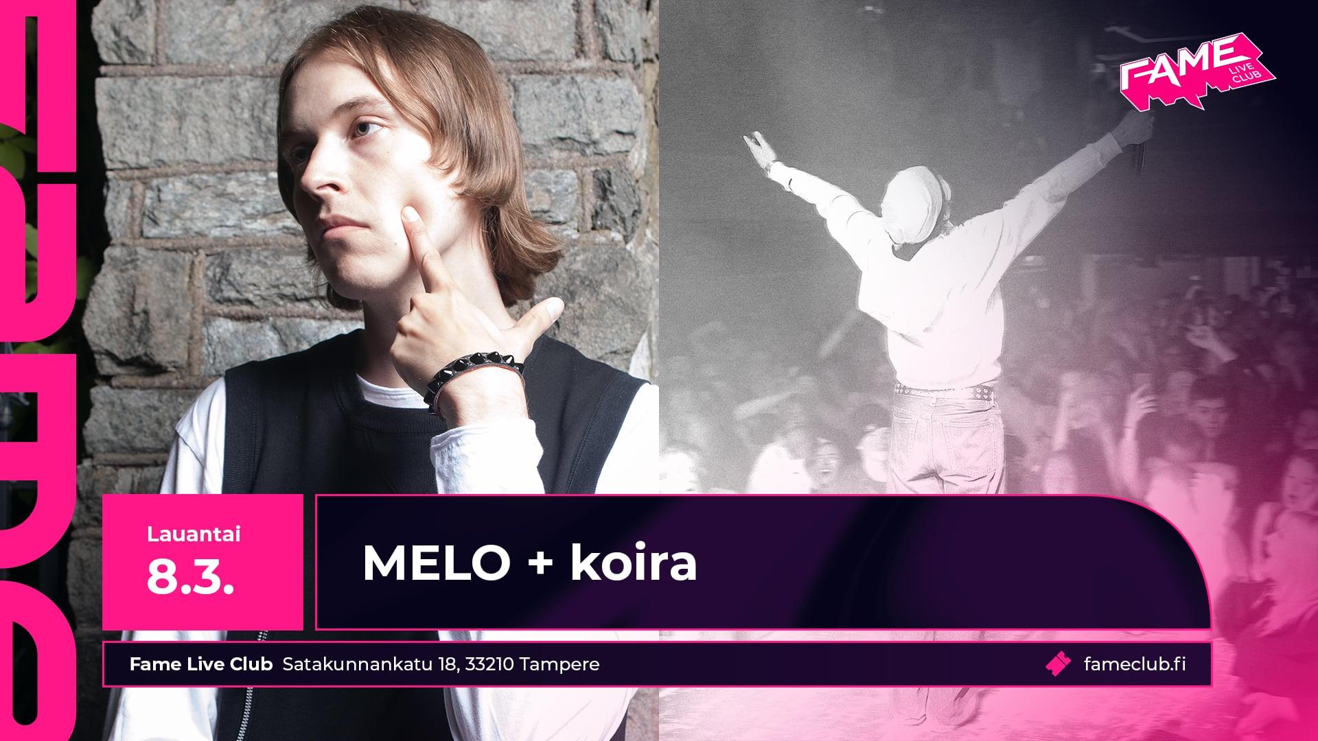 MELO + koira // LA 8.3.